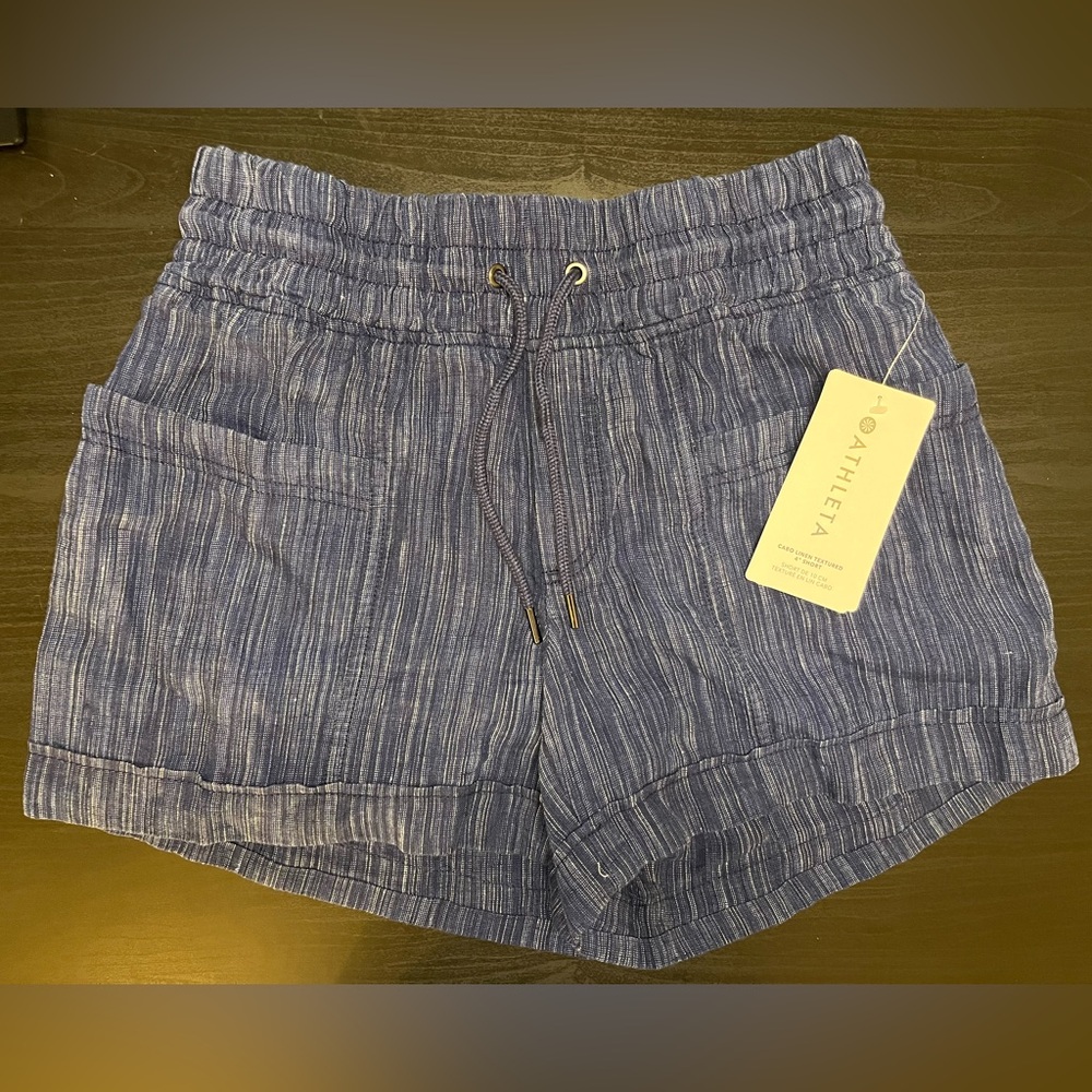 NWT Athleta Cabo Linen Shorts
